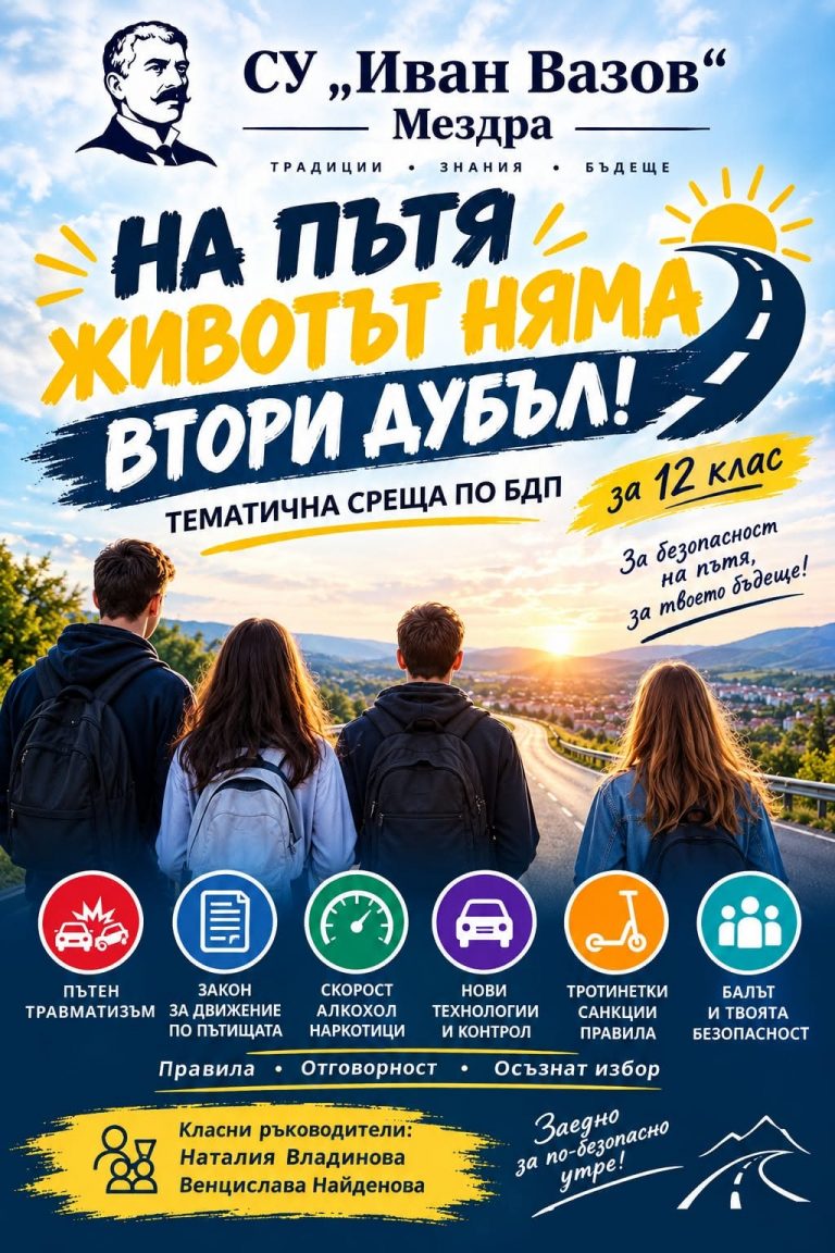 На пътя животът няма втори дубъл!